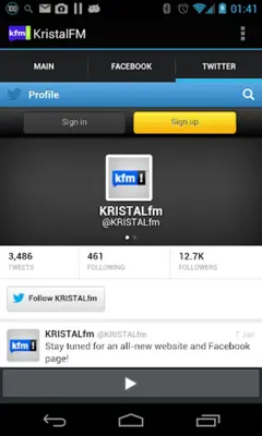 KristalFM android App screenshot 1